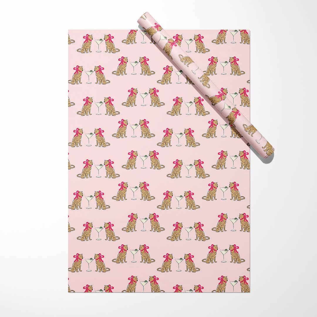 gift wrap cheetah - purrrr me another