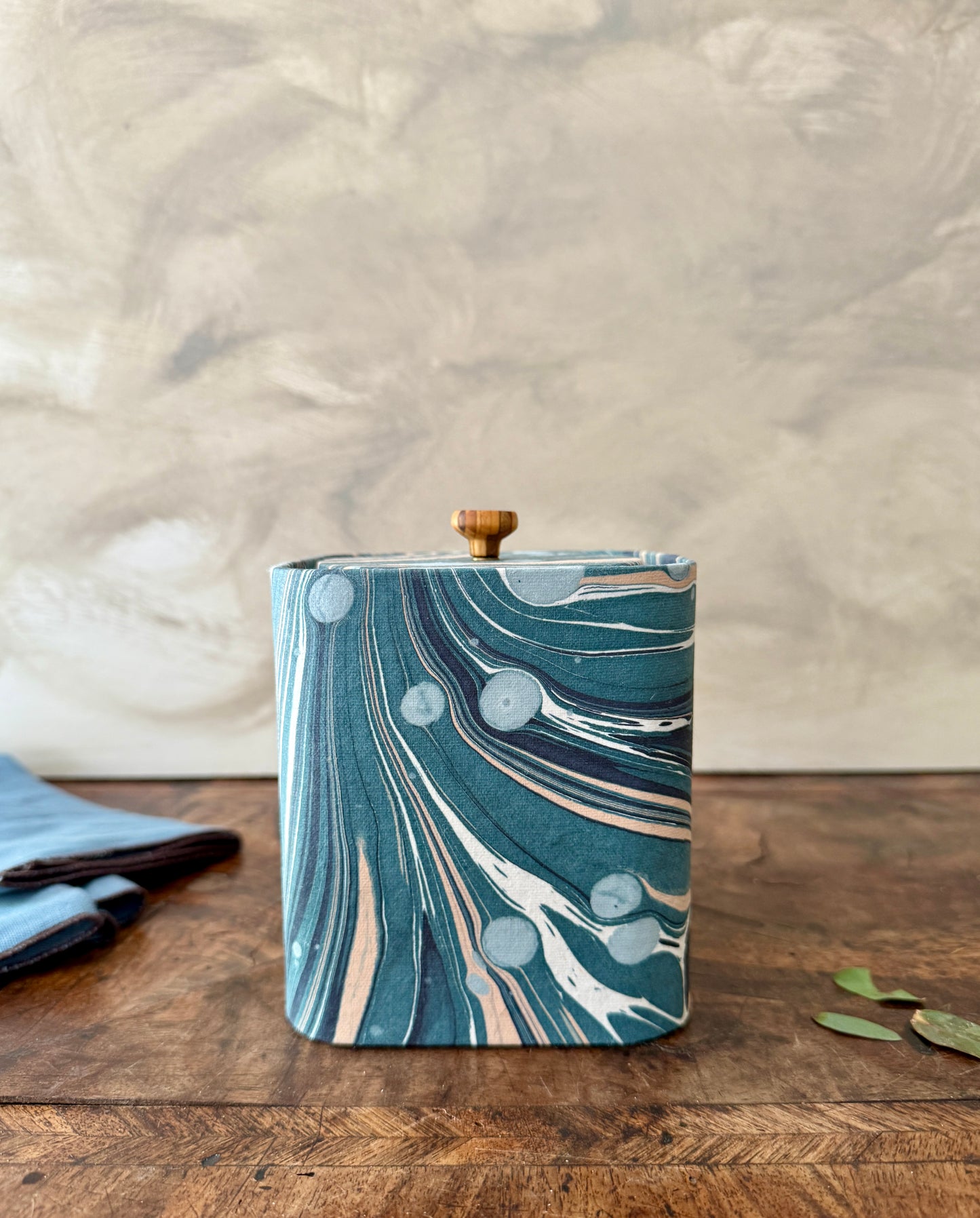 hand-marbled keepsake jar
