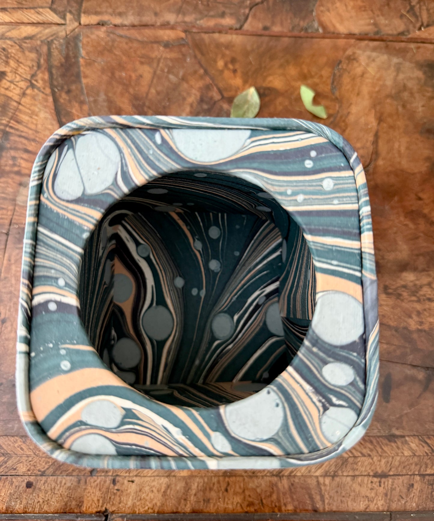hand-marbled keepsake jar