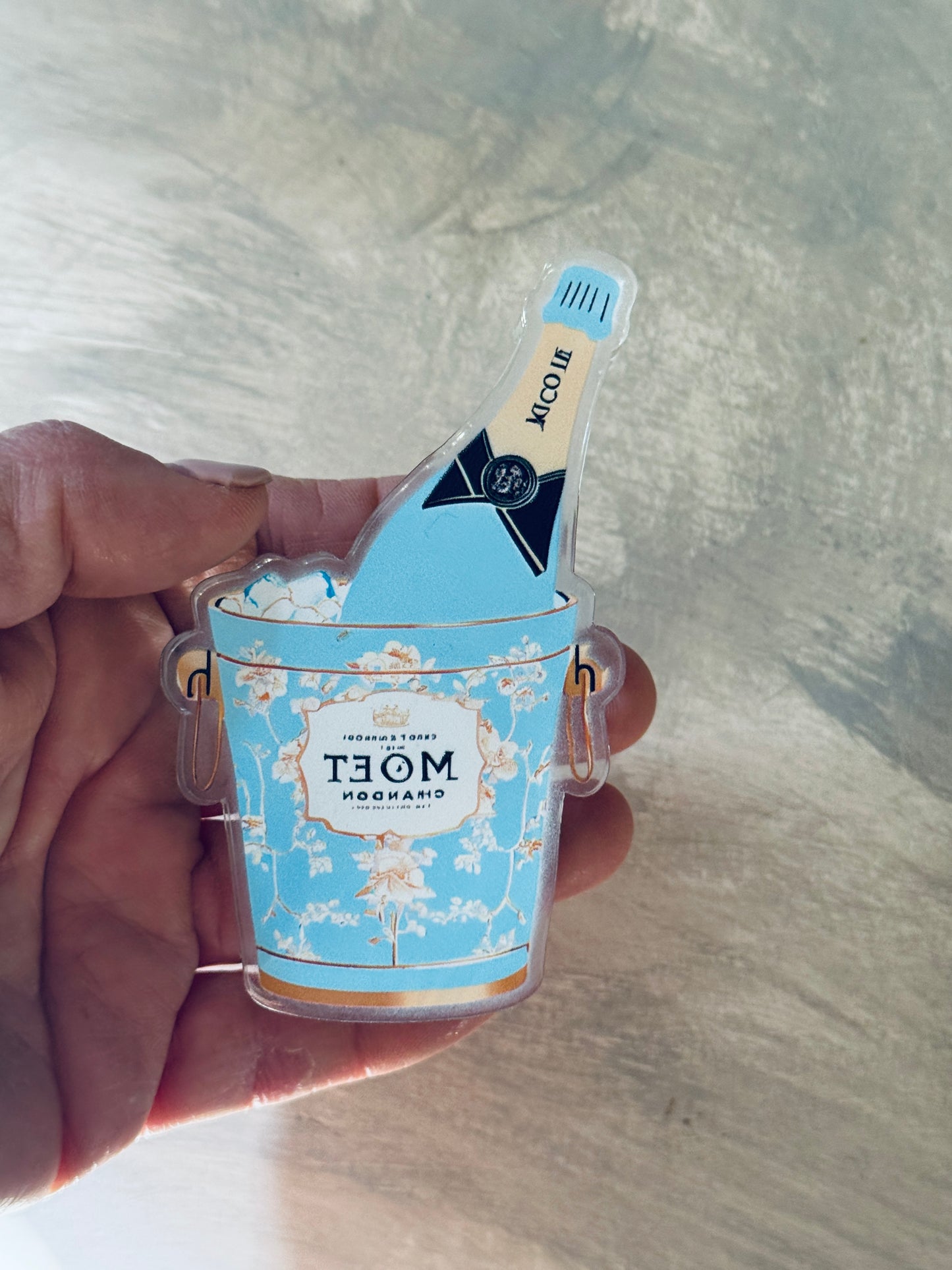 Acrylic Napkin Weight - Moet Champagne