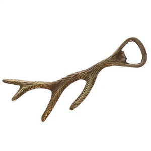 brass antler bottle opener