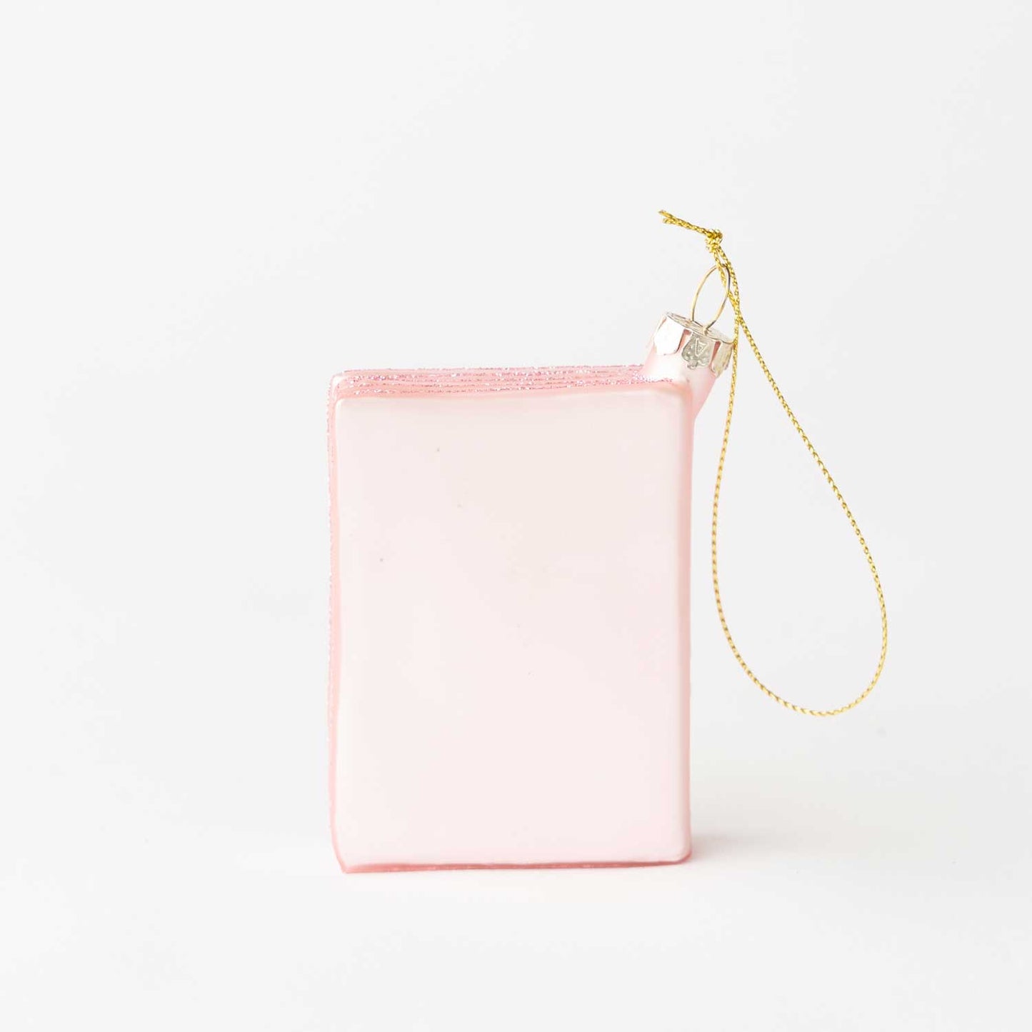 Pink Passport Glass Ornament | Hand-Painted Travel Keepsake for Globetrotters