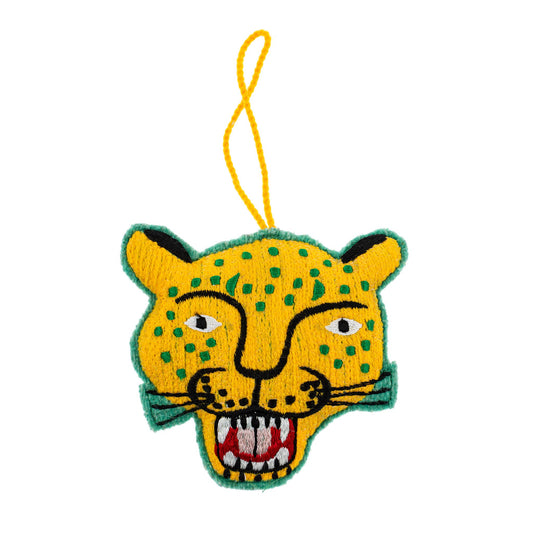 Leopard Embroidered Decoration Holiday Ornament