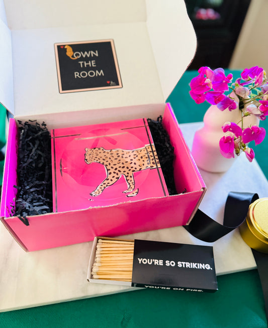 luxury cheetah gift box for women
