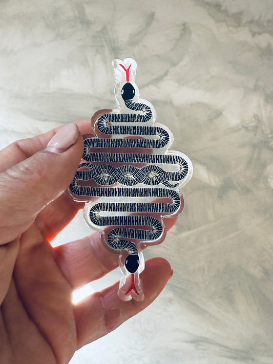 Acrylic Snake Napkin Weight - Modern Table Decor & Unique Gift