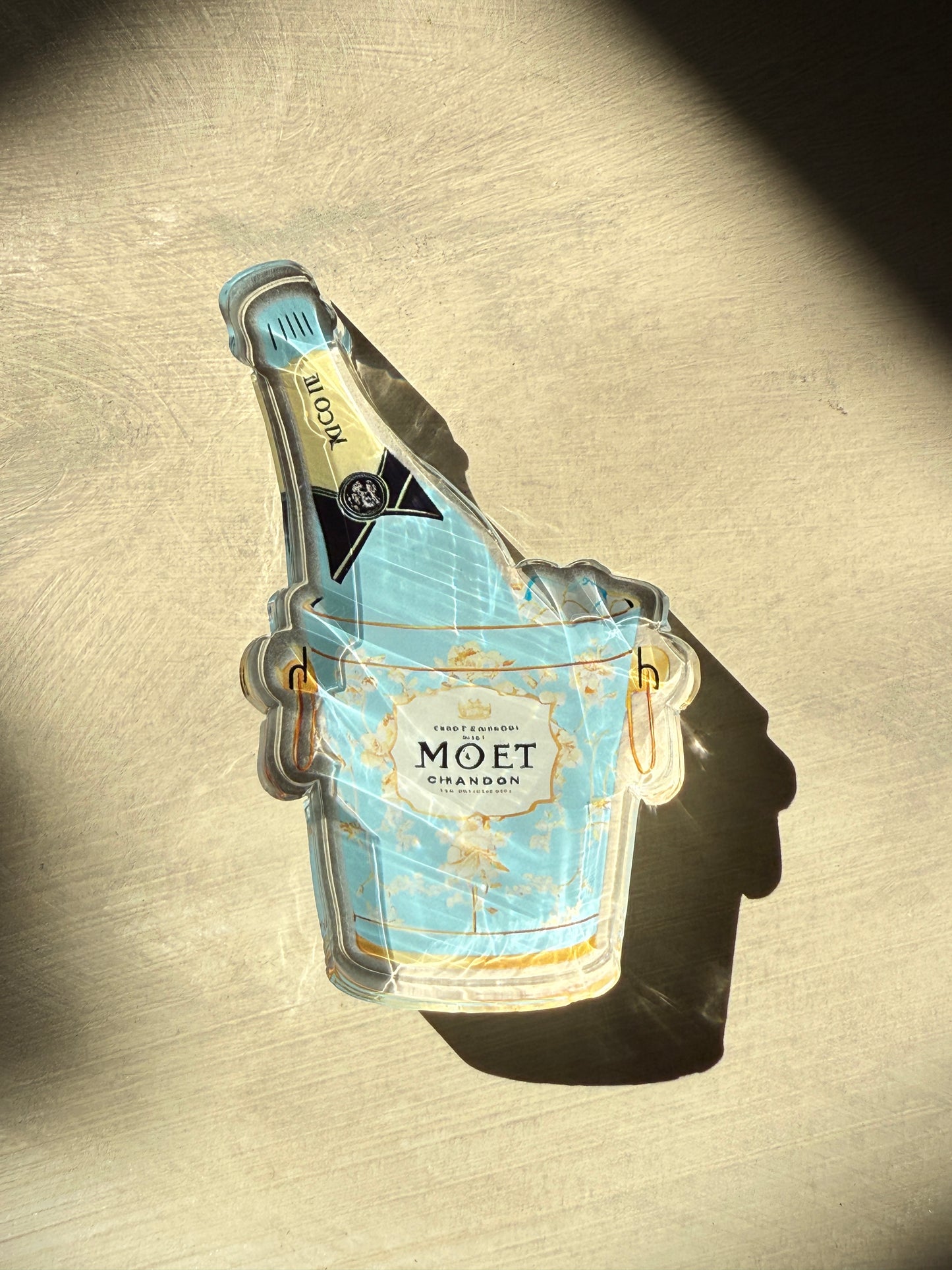Acrylic Napkin Weight - Moet Champagne