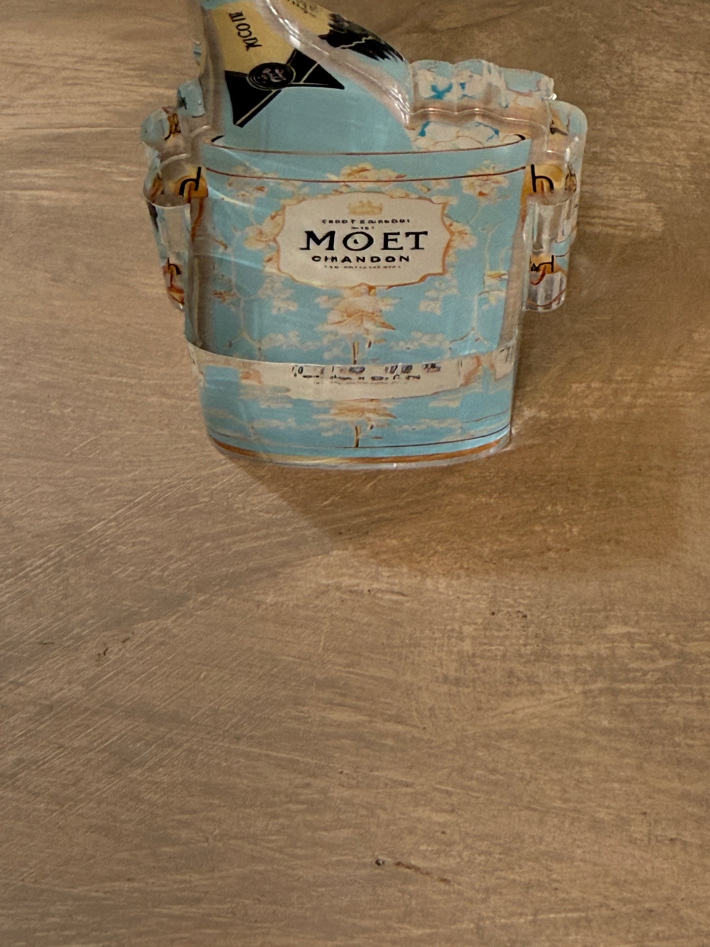 Acrylic Napkin Weight - Moet Champagne