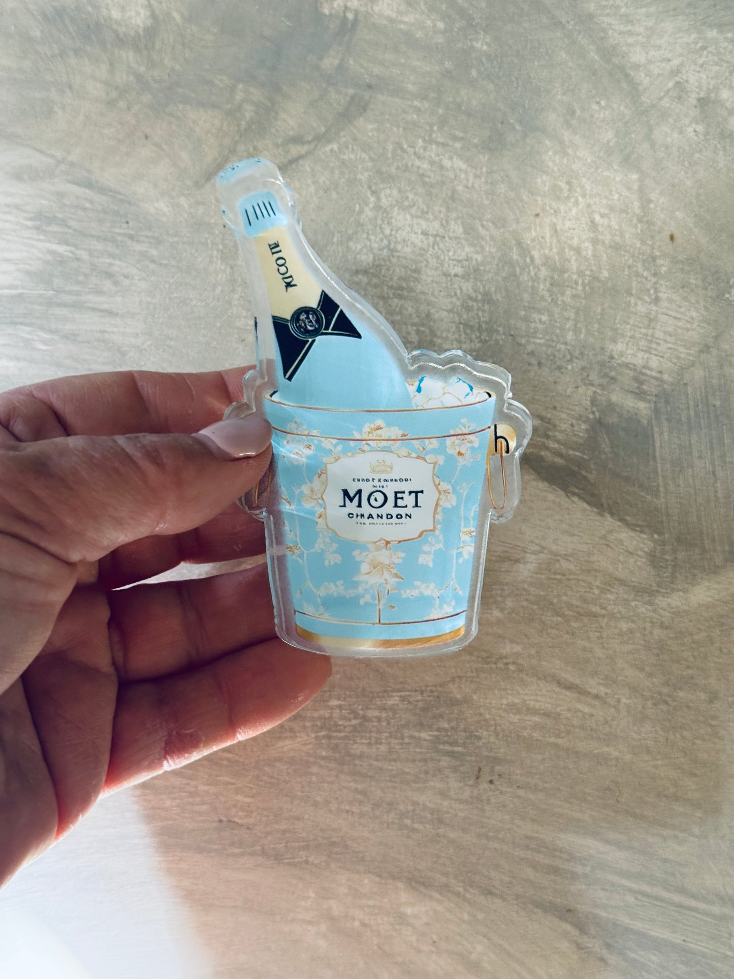 Acrylic Napkin Weight - Moet Champagne