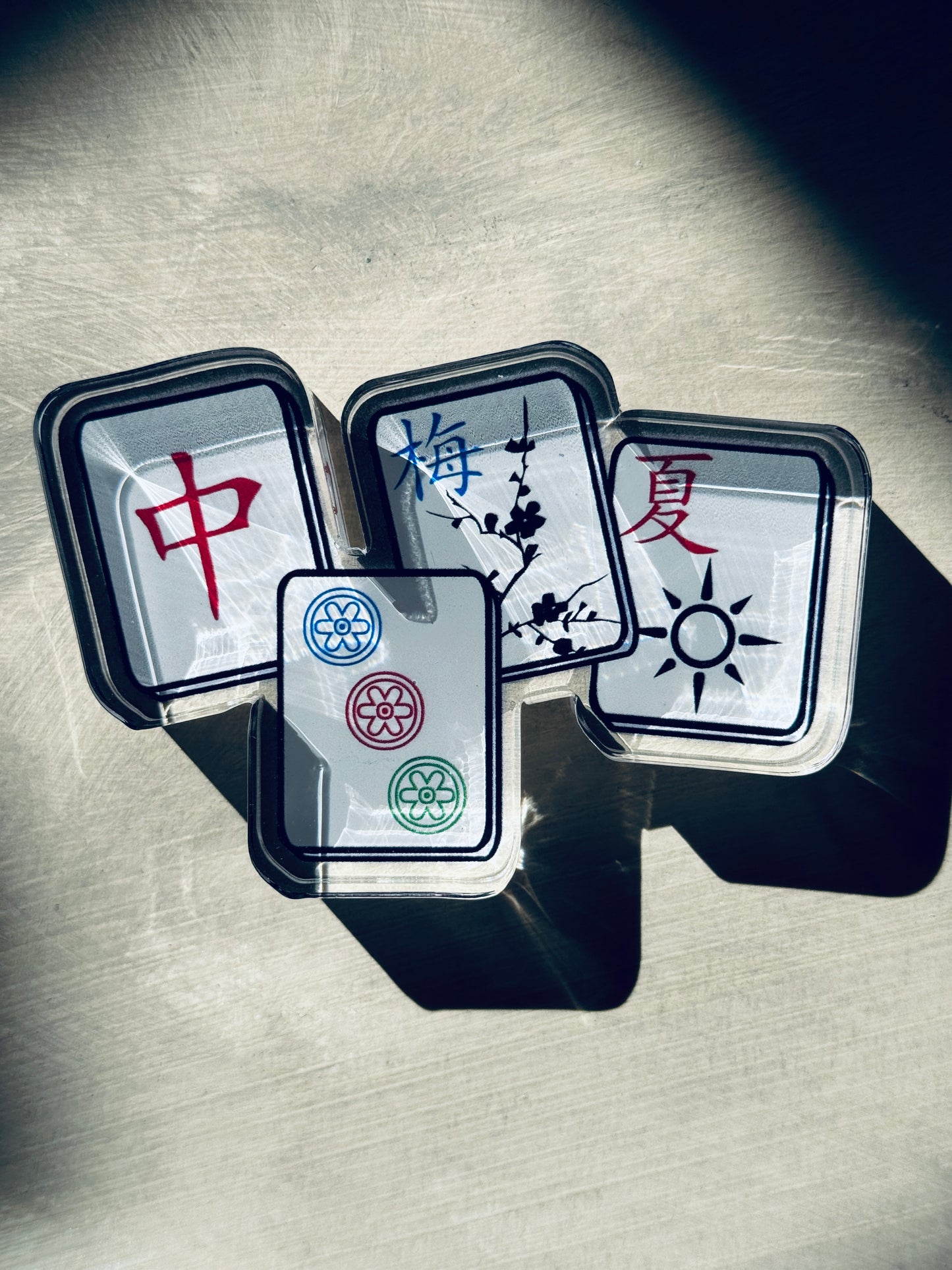 Acrylic Napkin Weight - Mahjong