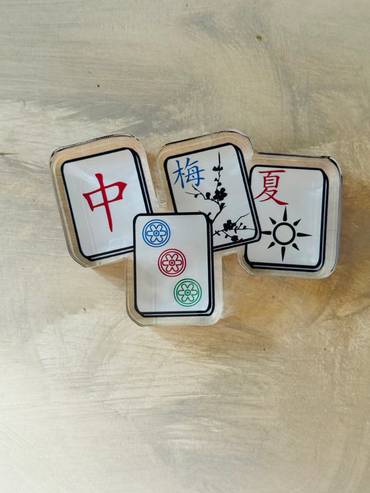 Acrylic Napkin Weight - Mahjong