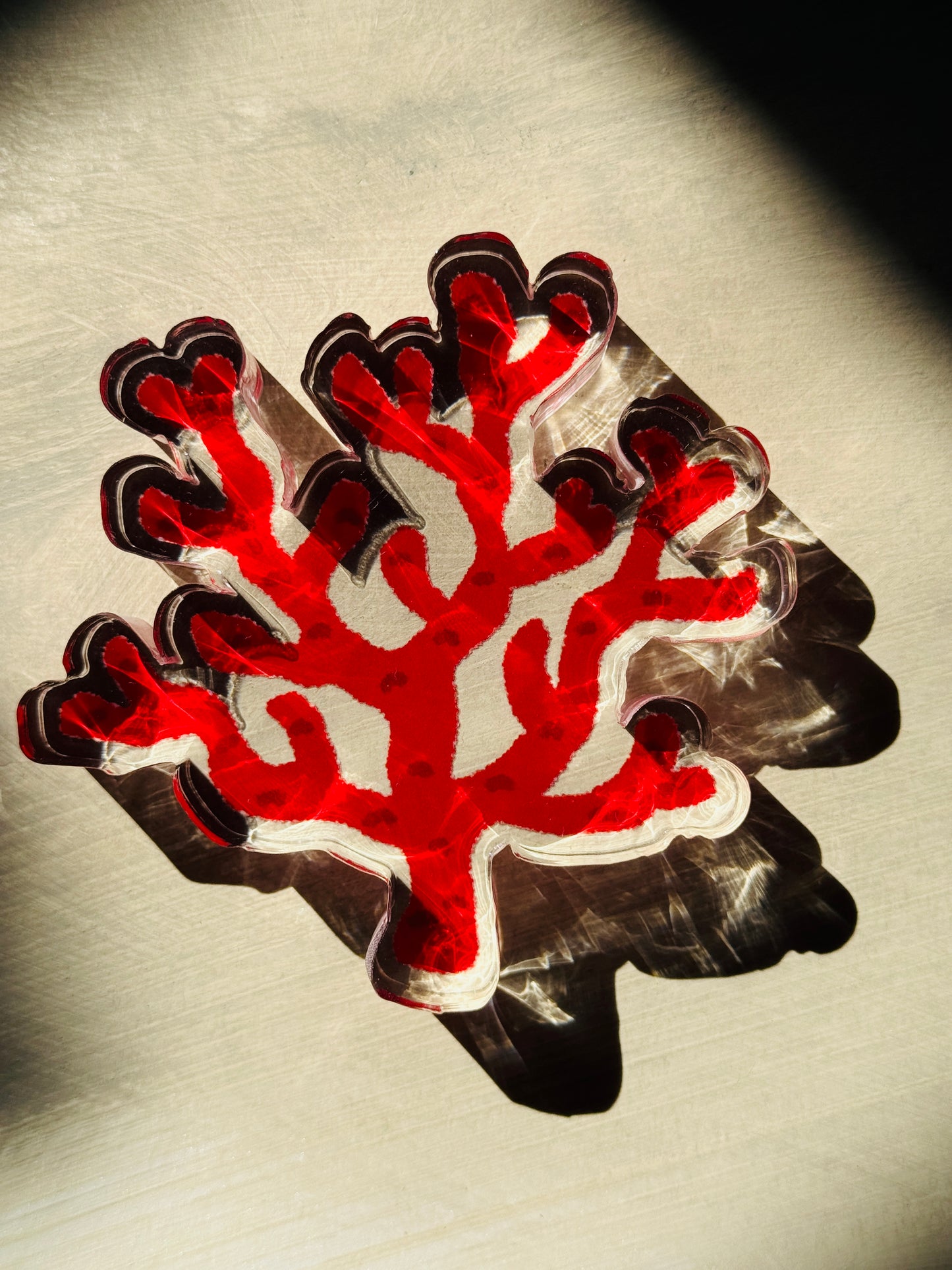 Acrylic Napkin Weight - Coral Ocean Decor