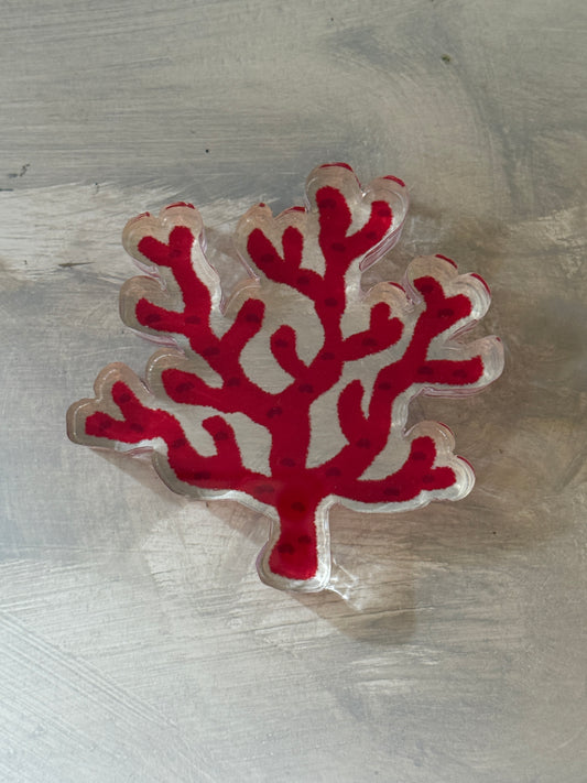 Acrylic Napkin Weight - Coral Ocean Decor