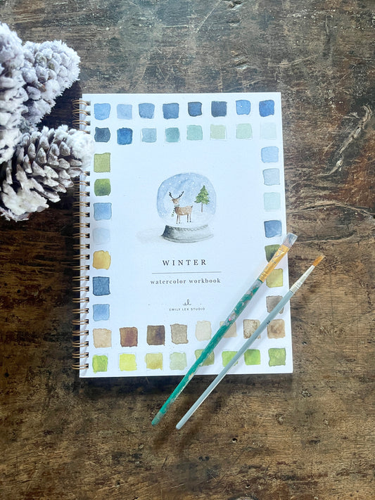 DIY Winter Watercolor Work Book by Emily Lex (Copy)