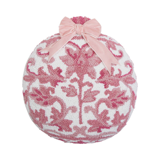 Pink Chinoiserie Shape Ornament Hook Pillow