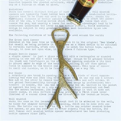 brass antler bottle opener