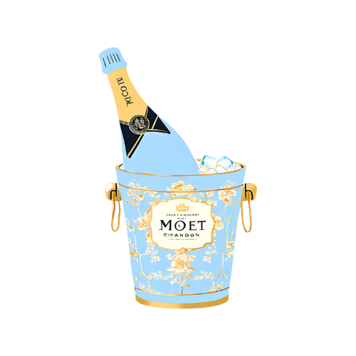 Acrylic Napkin Weight - Moet Champagne