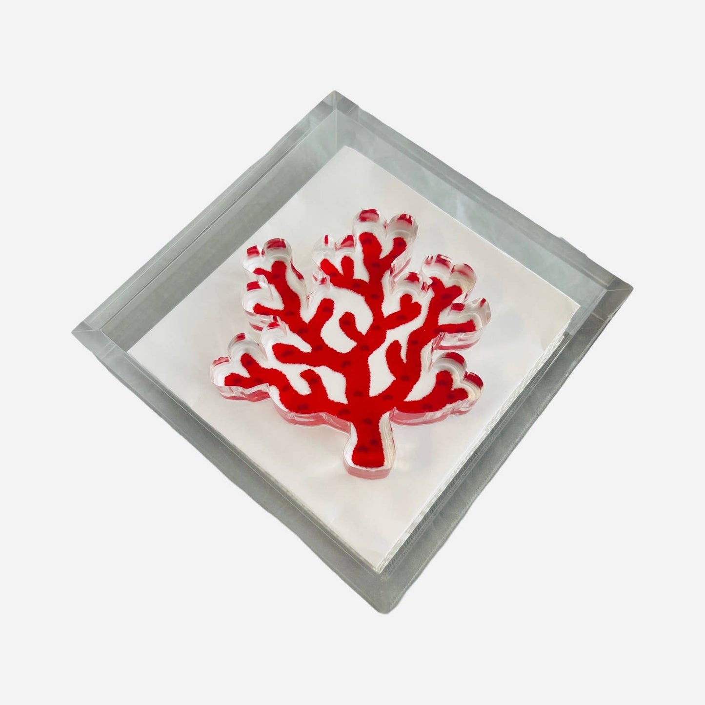 Acrylic Napkin Weight - Coral Ocean Decor